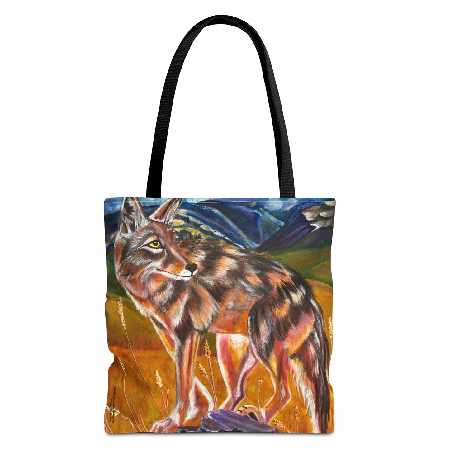 Plains Coyote Tote Bag - 3 Sizes - Lady of the Plains from Mama Mosaic Artworks