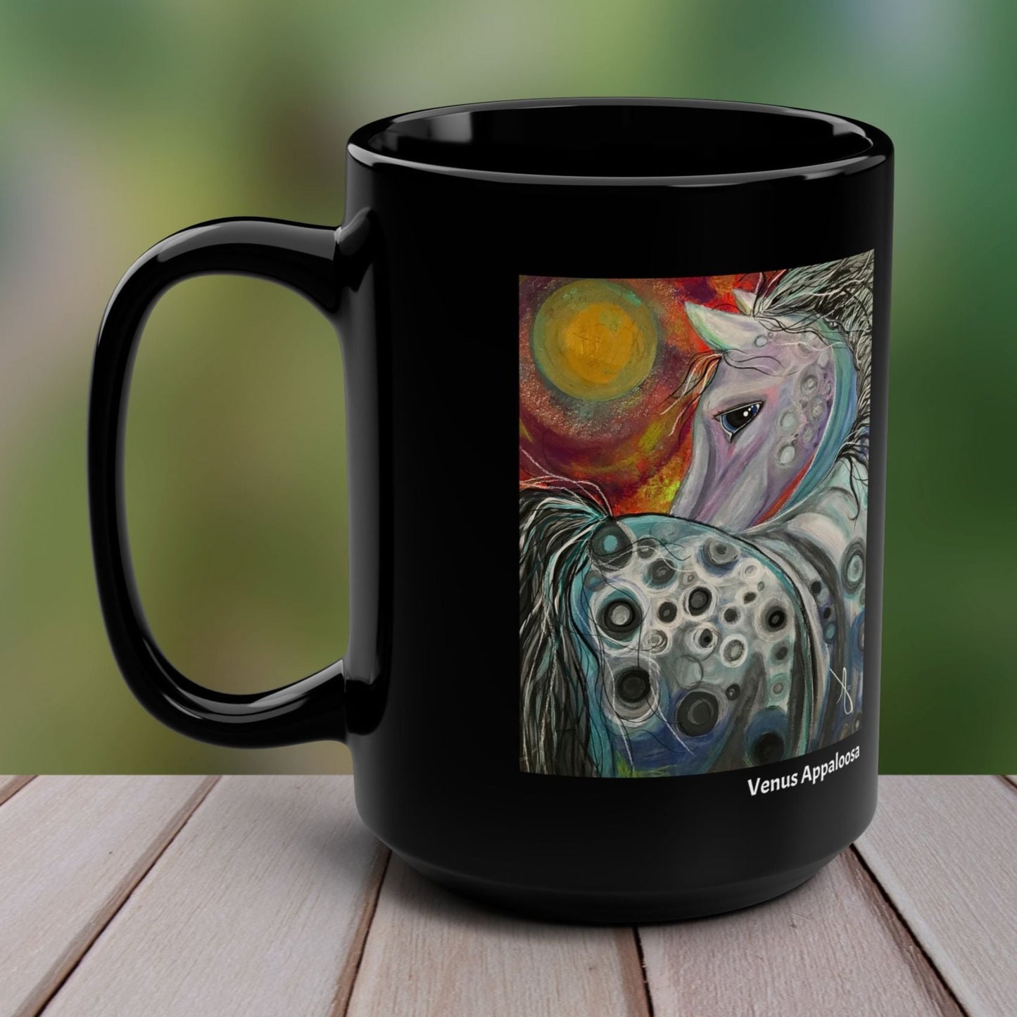 Venus Appaloosa from Mama Mosaic Artworks - 15 oz Black Glossy Ceramic Mug