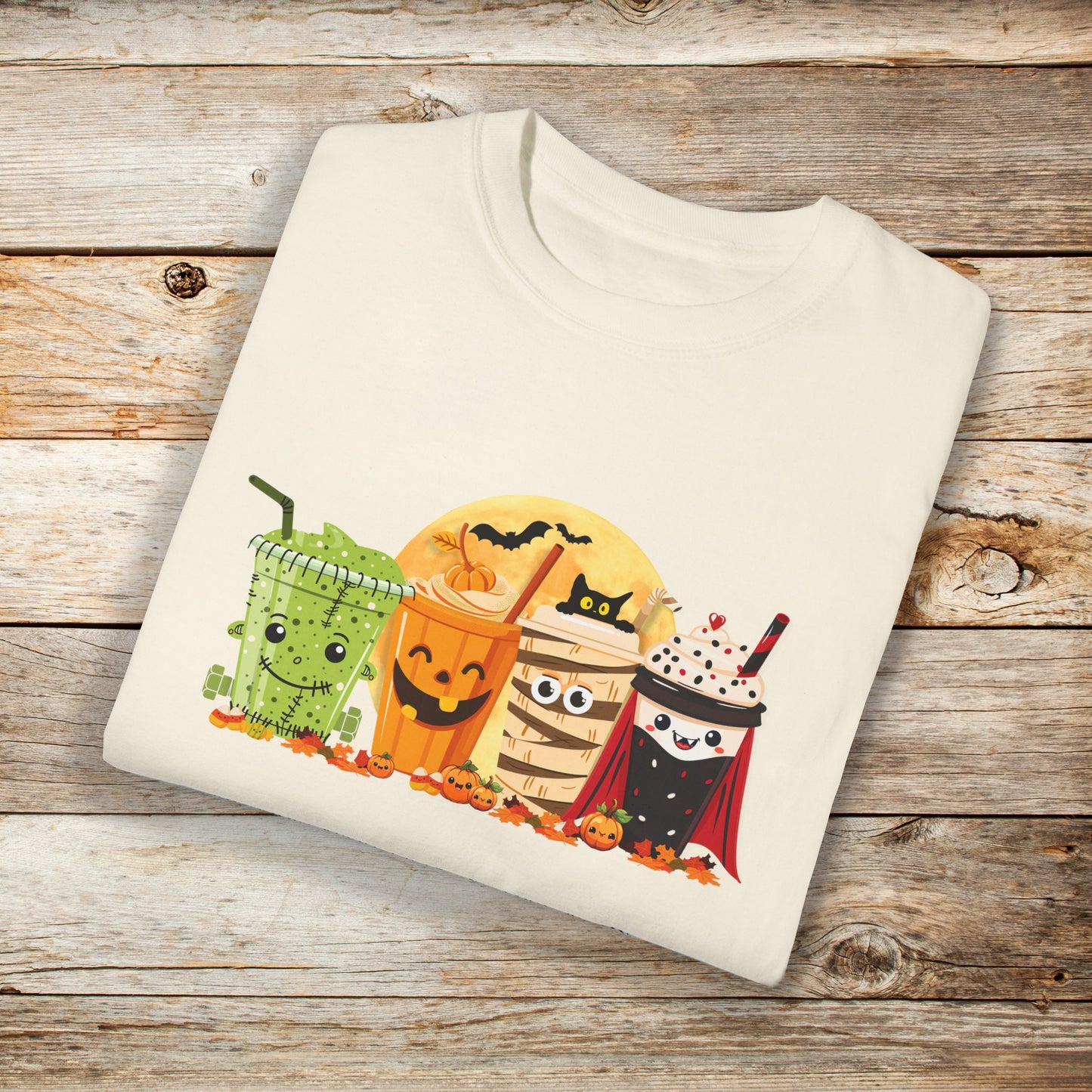 Halloween Monster Coffee Comfort Colors Unisex TShirt