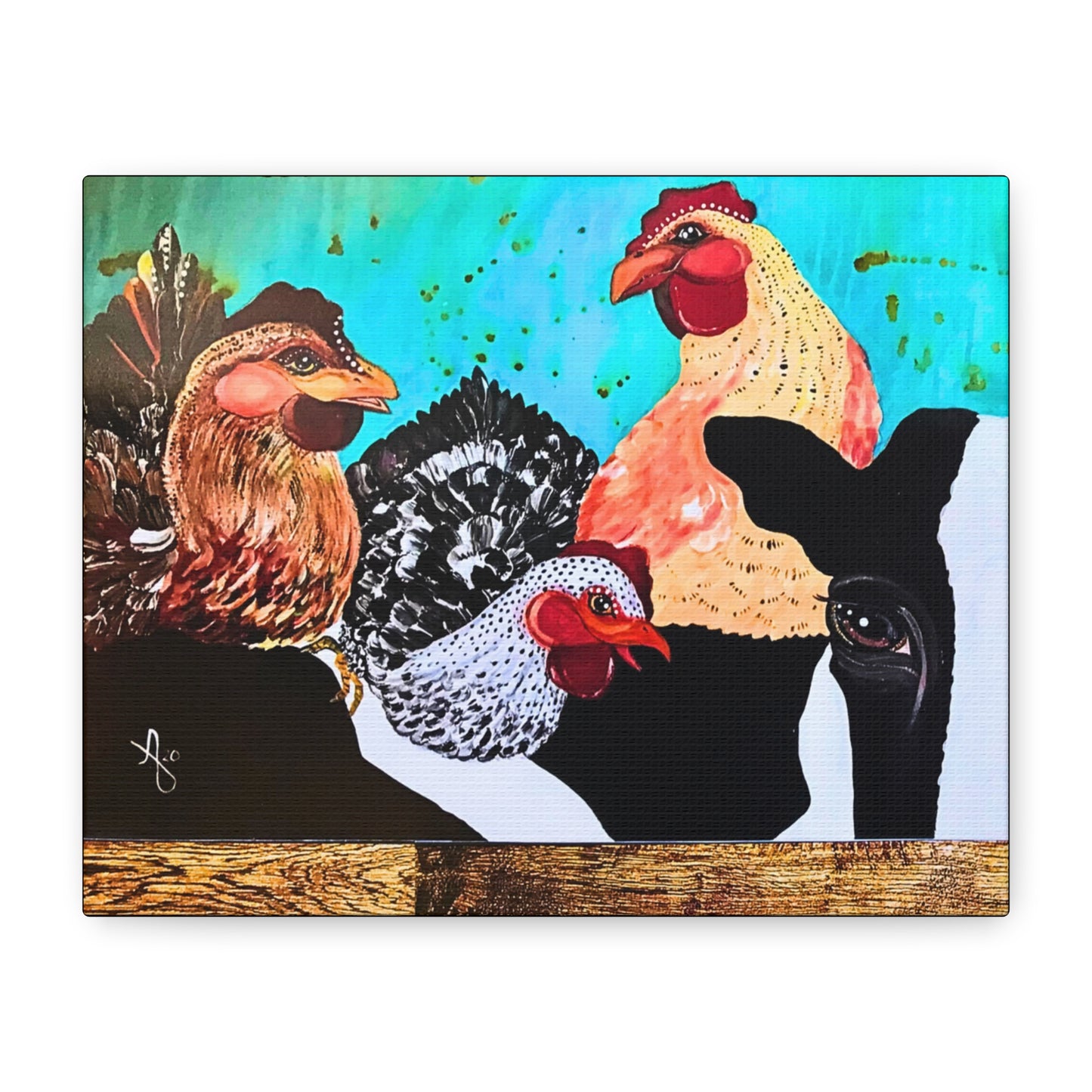 Cows and Chickens Wall Art