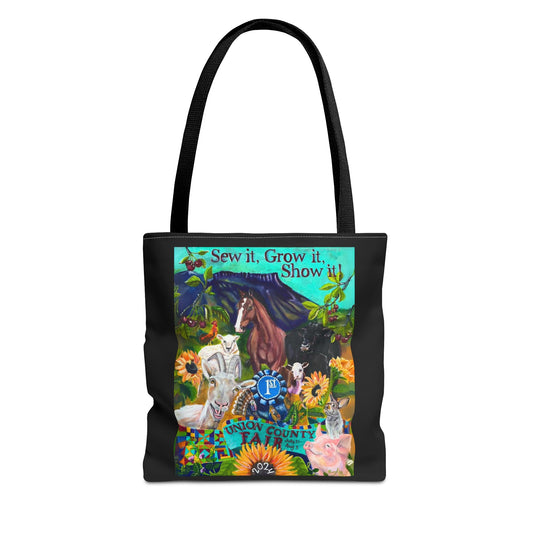 Official 2024 Union County Fair Tote Bag from Mama Mosaic Artworks - 3 Sizes