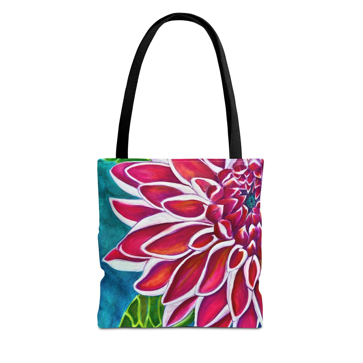 Zinnia Tote Bag - Original Art, Zinnia, from Mama Mosaic Artworks - 3 Sizes