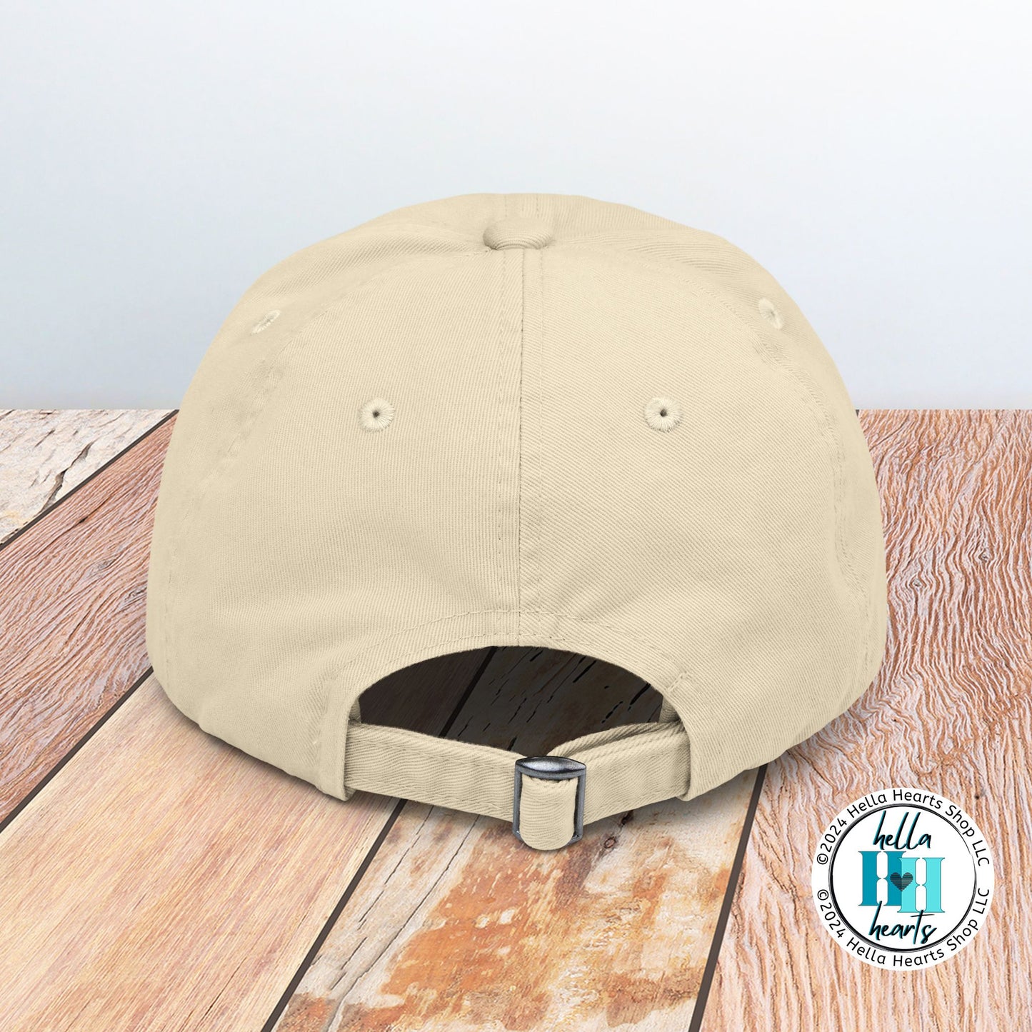 Queen of Hearts with Crown Distressed Cap - Adjustable