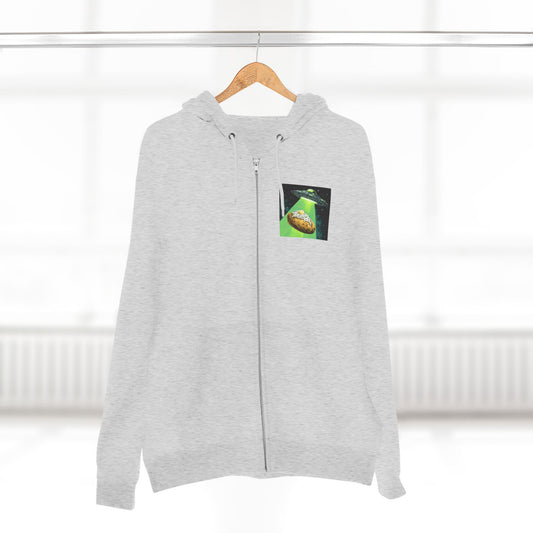 Alien Idaho Beam Up Potato Zip Hoodie, Unisex