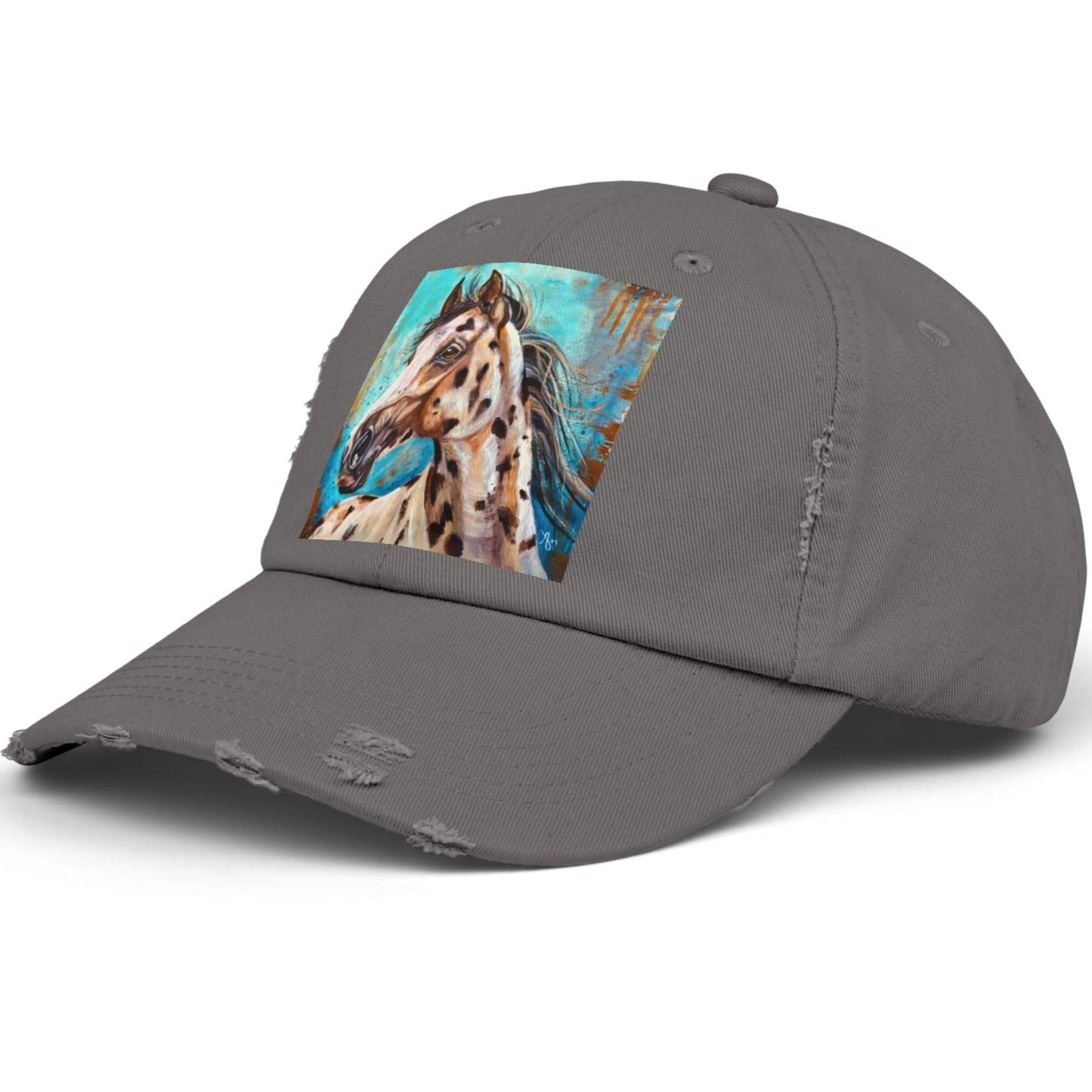 Appaloosa Distressed Hat - Adjustable - Gypsy from Mama Mosaic Artworks