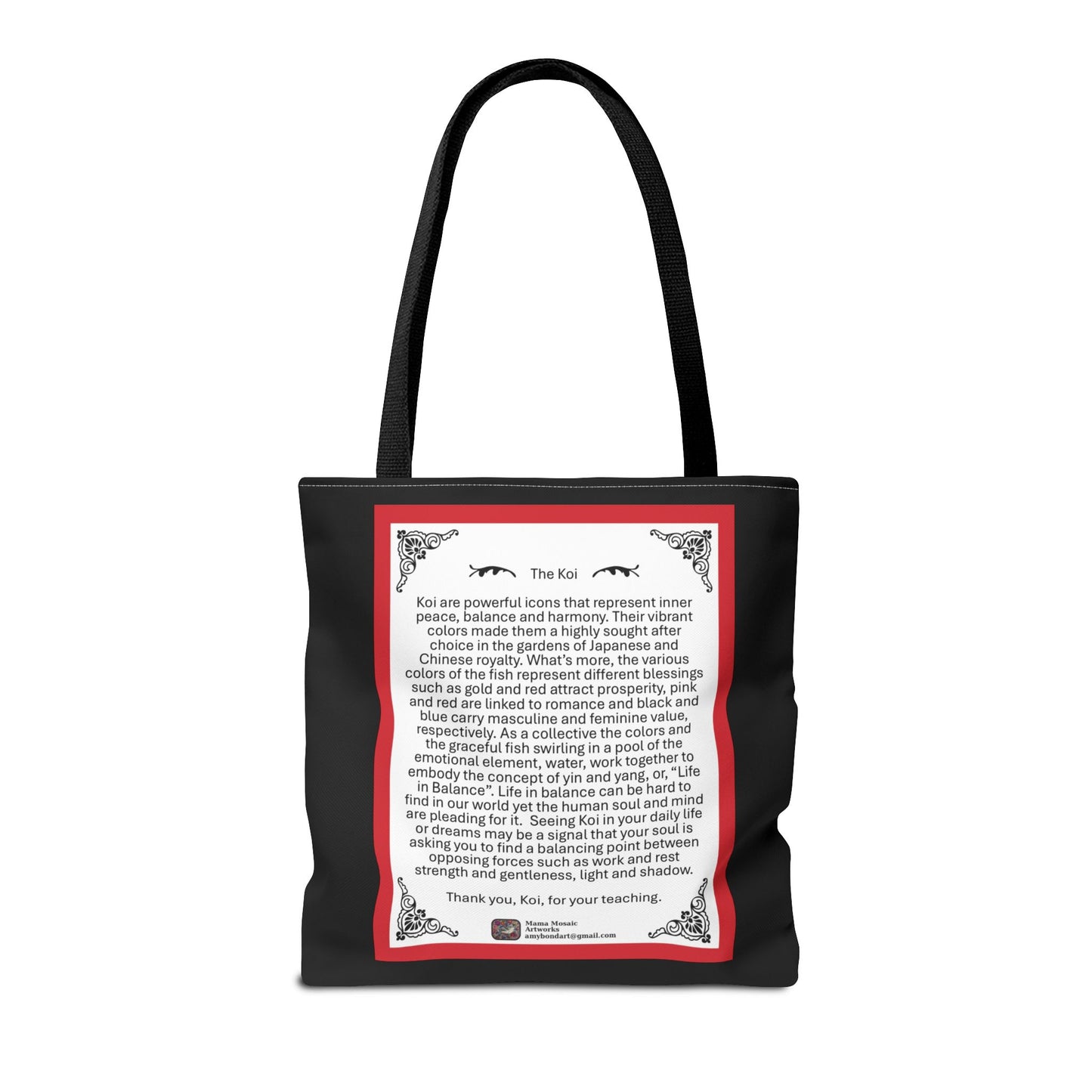 Tarot The Koi Tote Bag