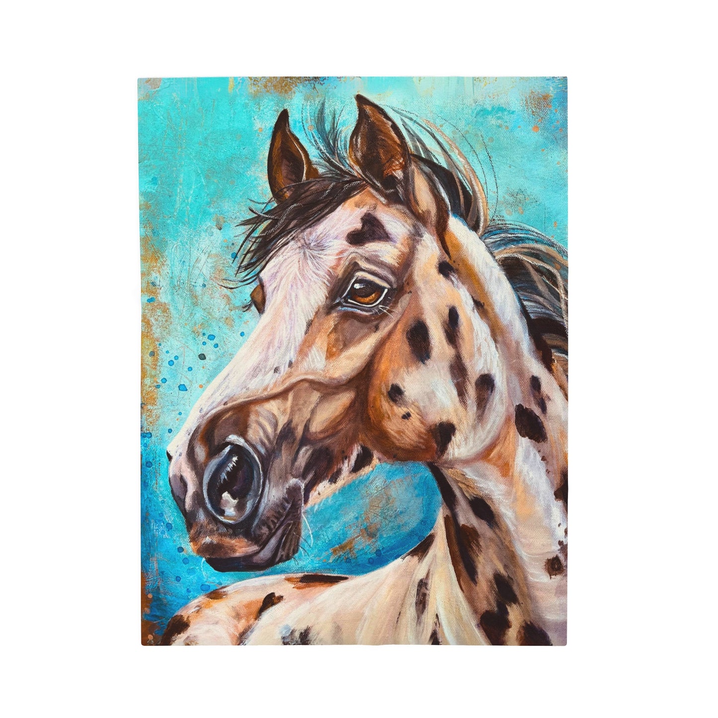 Appaloosa Blanket - Velveteen Plush Throw - from Mama Mosaic Artworks