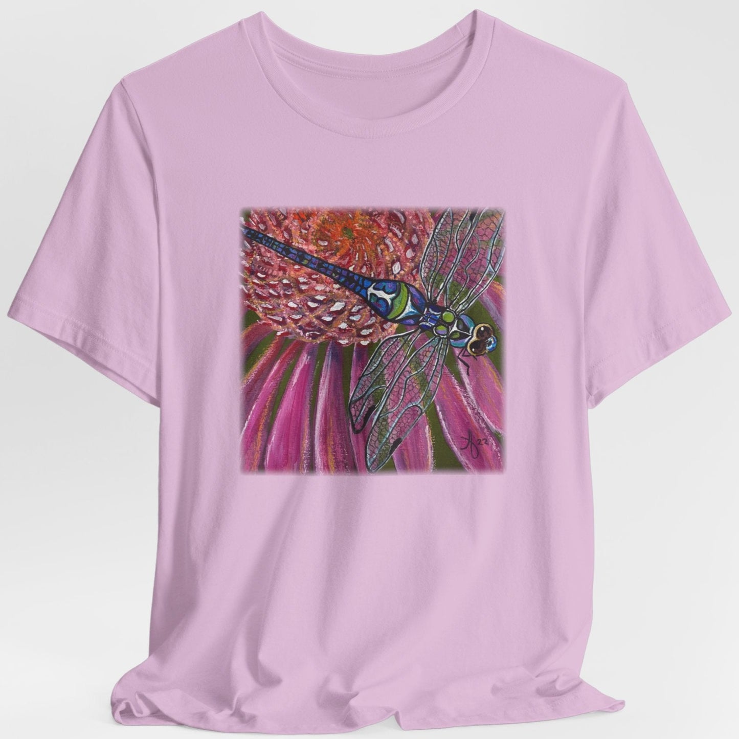 Dragonfly Unisex TShirt - Garden Jewel from Mama Mosaic Artworks