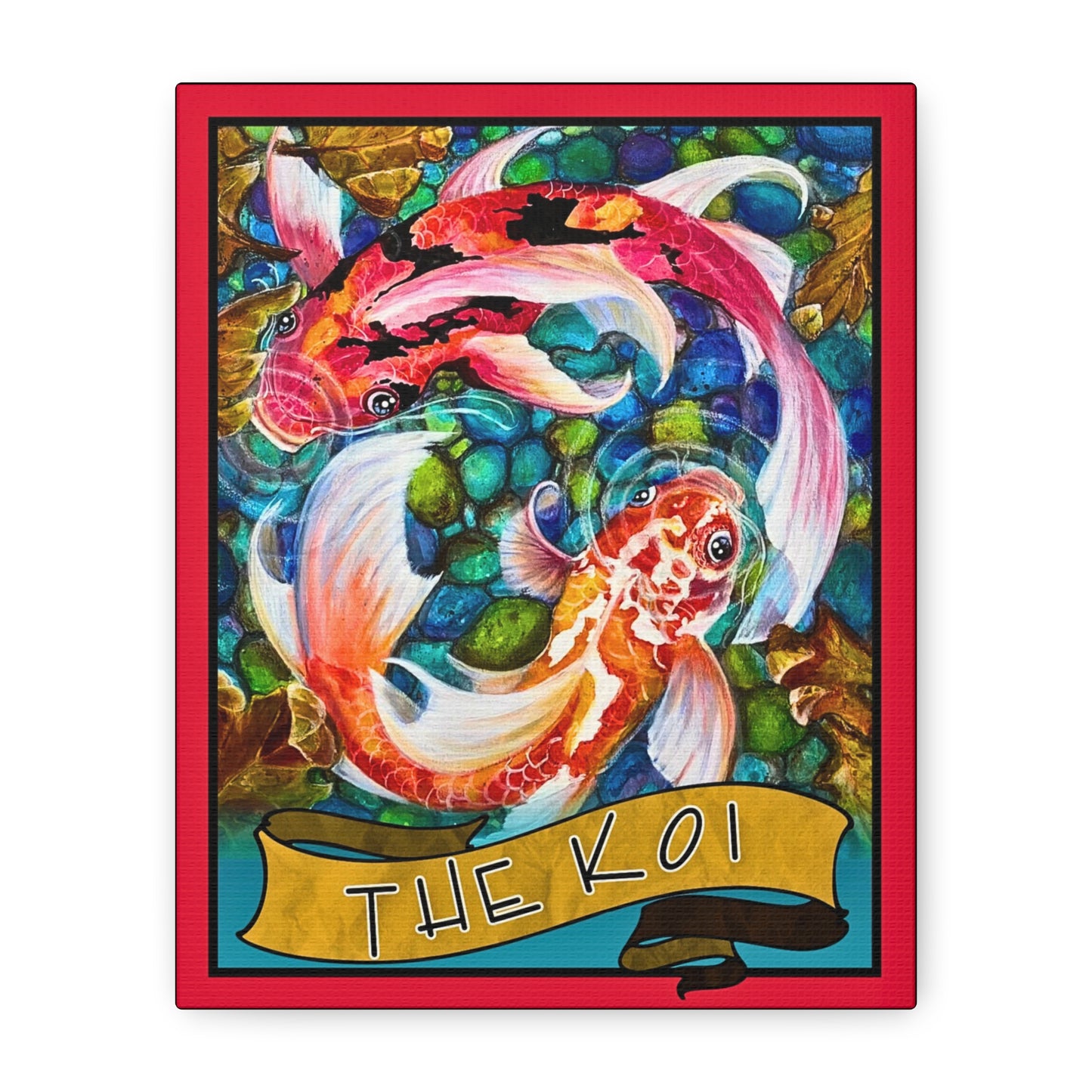Tarot The Koi Canvas Wall Art