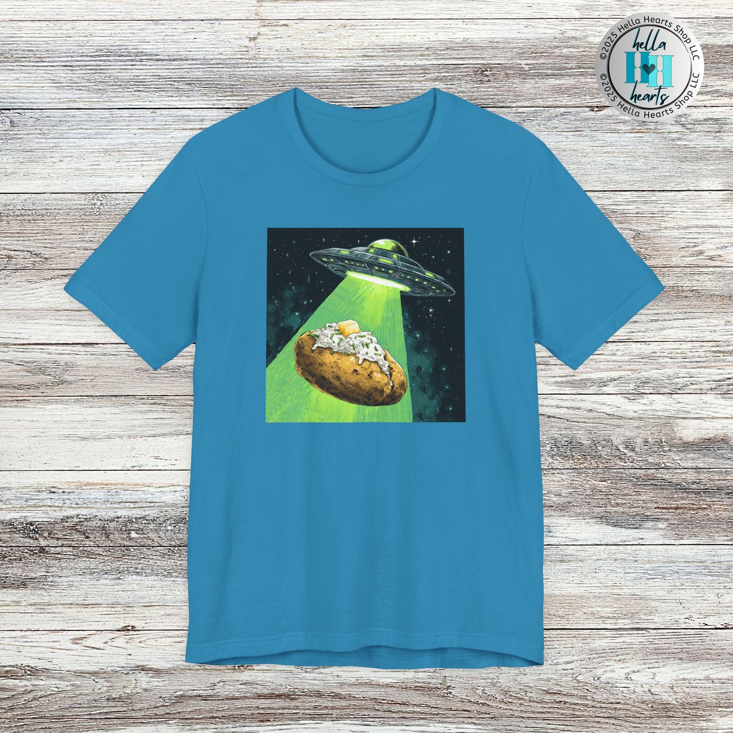 Alien Idaho Baked Potato UFO Shirt, Unisex
