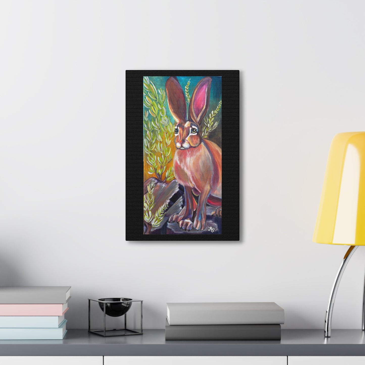 Fine Art Canvas - Desert Hare from Mama Mosaic Artworks