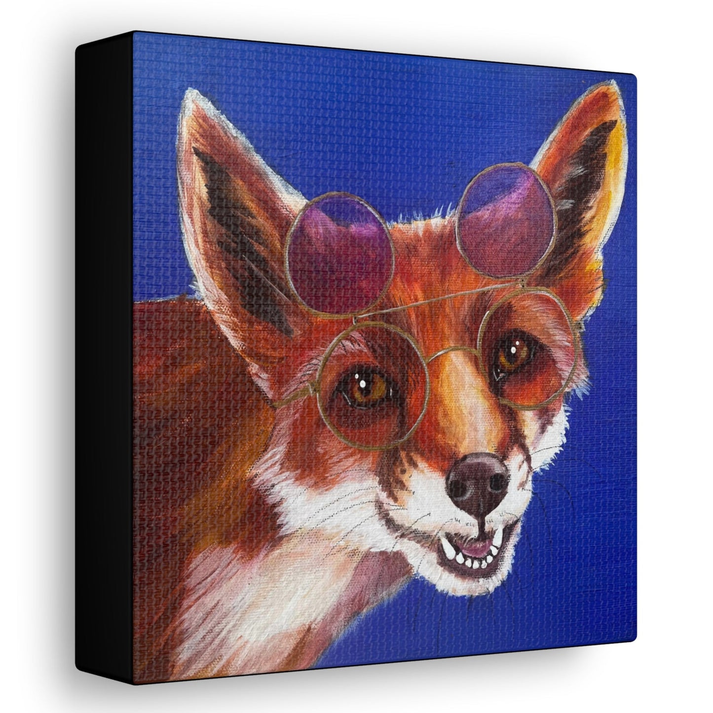 Fine Art Canvas - Read More Optical Fox from Mama Mosaic Artworks