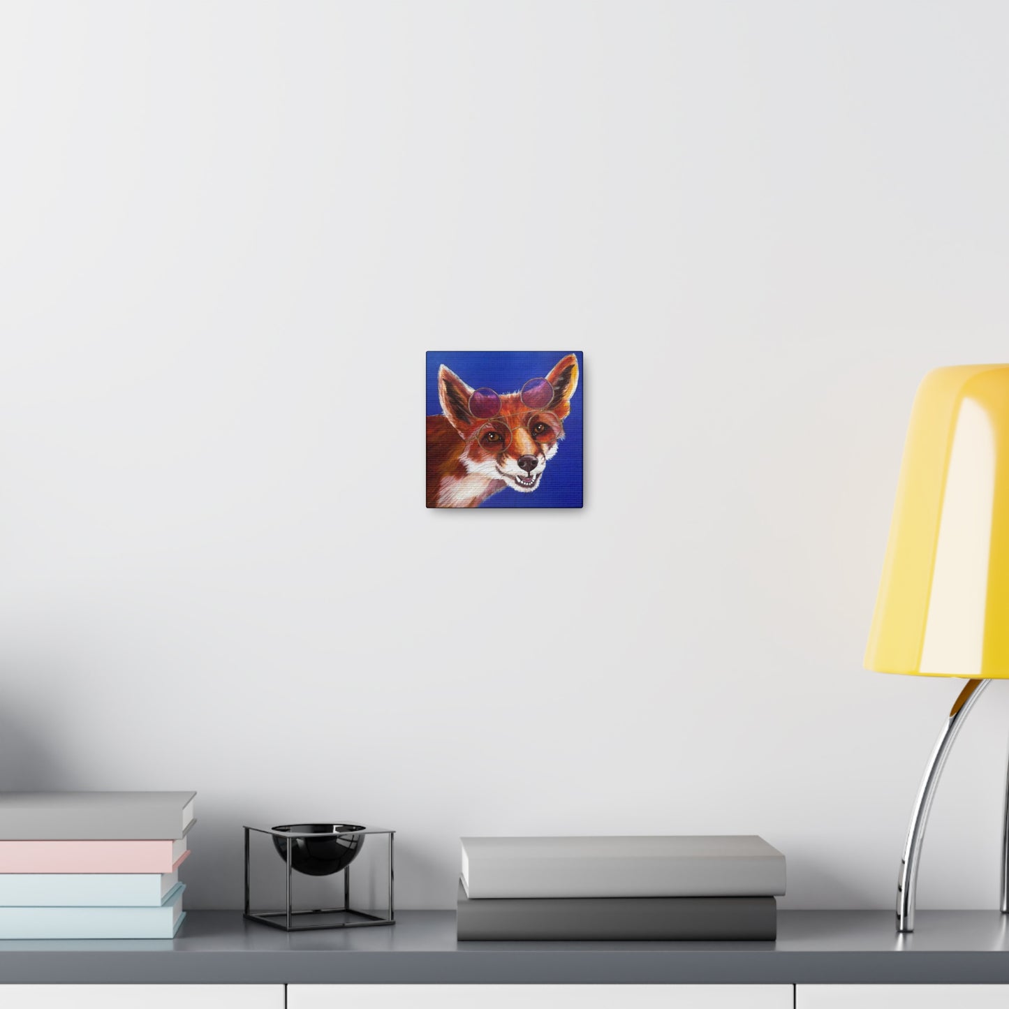 Fine Art Canvas - Read More Optical Fox from Mama Mosaic Artworks