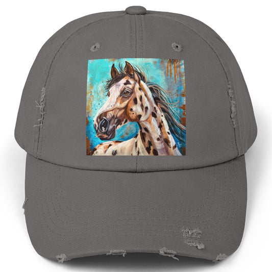 Appaloosa Distressed Hat - Adjustable - Gypsy from Mama Mosaic Artworks