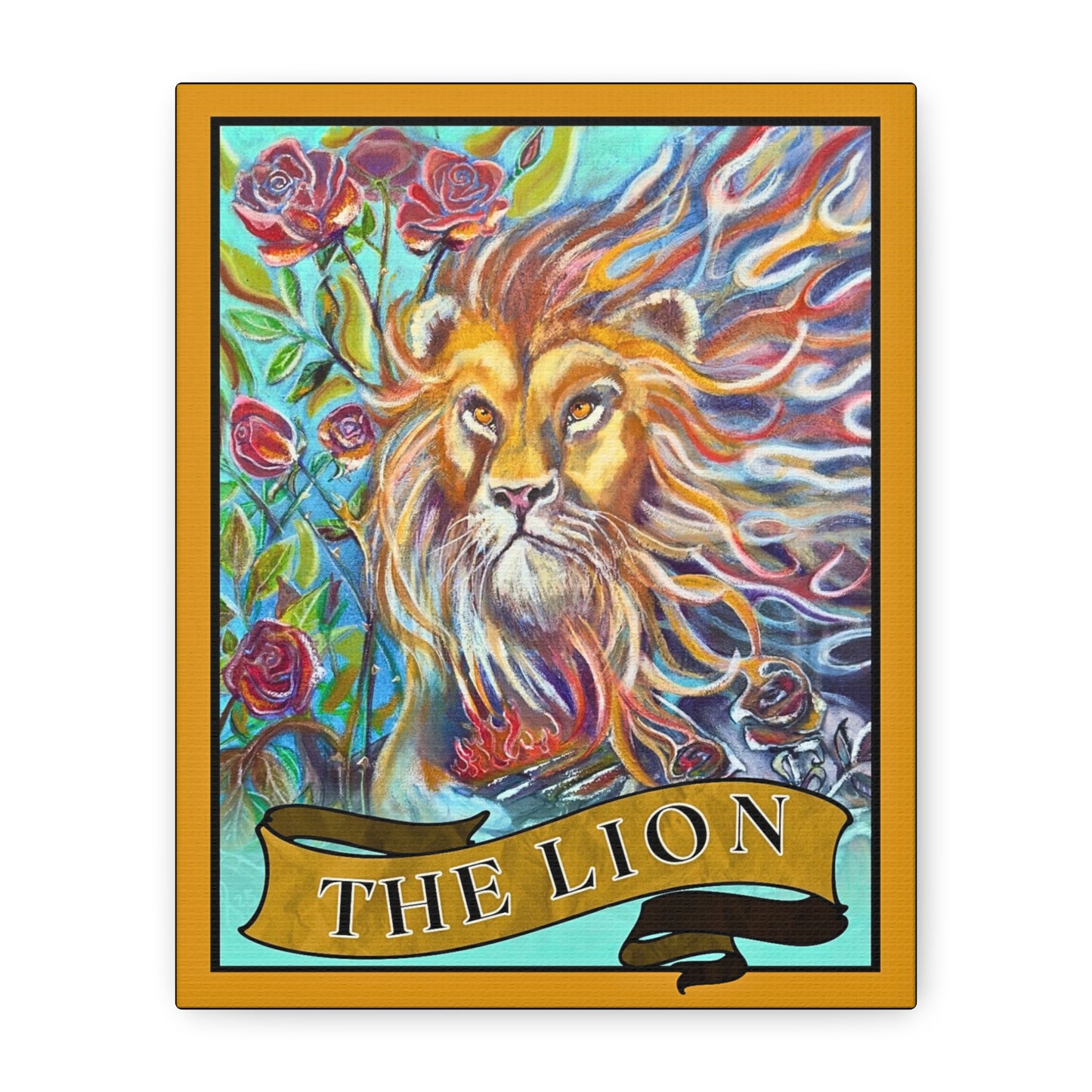 Tarot The Lion Canvas Wall Art