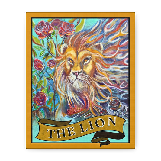 Tarot The Lion Canvas Wall Art