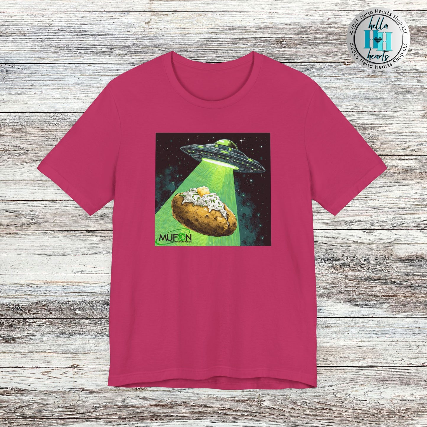 MUFON Idaho Baked Potato UFO Shirt, Unisex