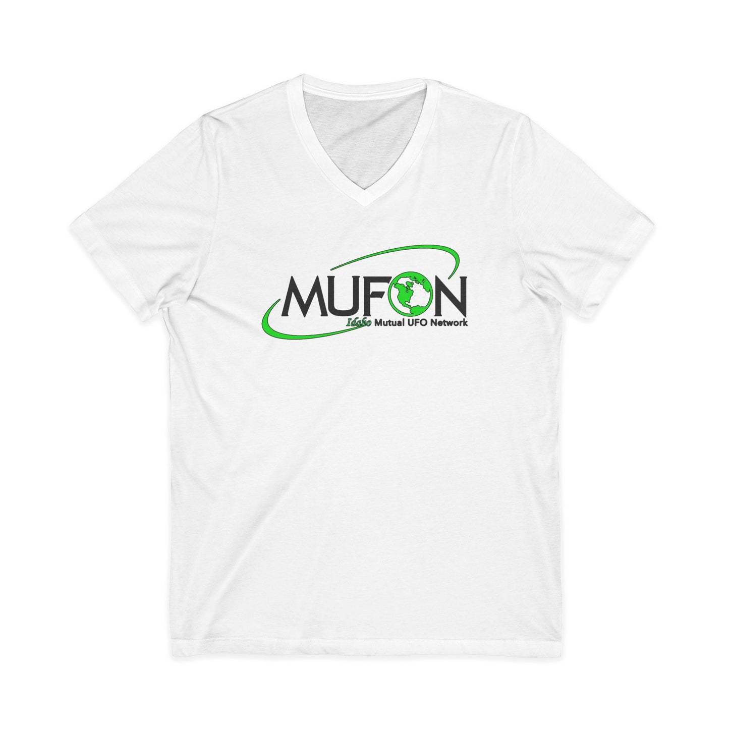 MUFON Idaho Logo Front Only, V-Neck Tee