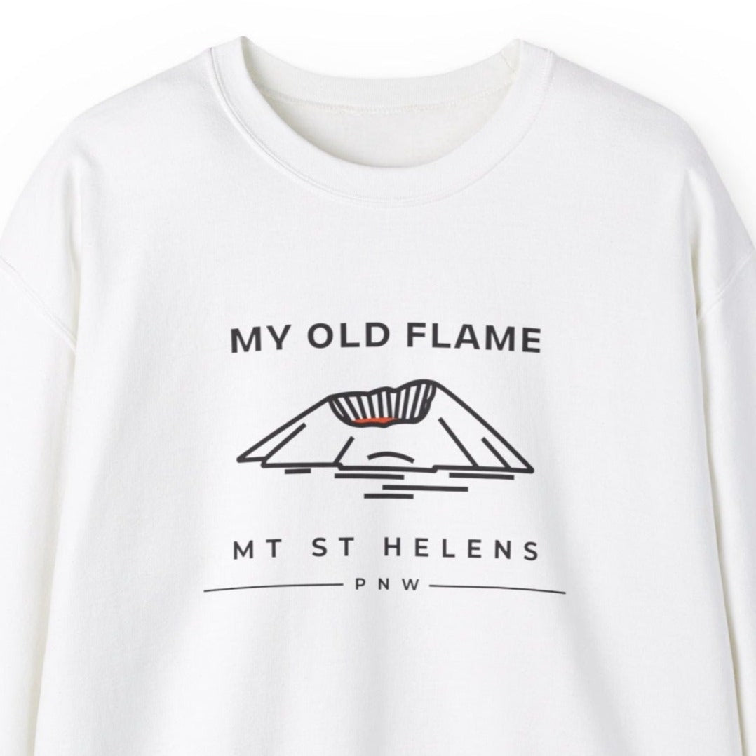 Sweatshirt - My Old Flame Mt St Helens Unisex Crewneck