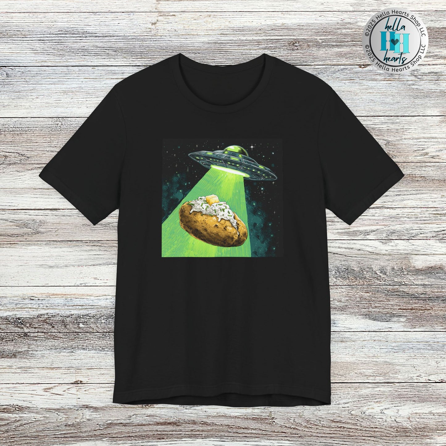 Alien Idaho Baked Potato UFO Shirt, Unisex