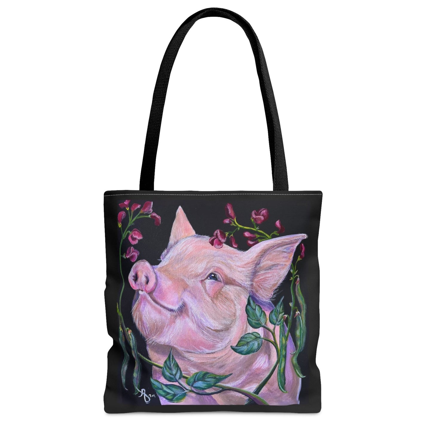 Pork in Beans Tote Bag From Mama Mosaic Artworks - 3 Sizes