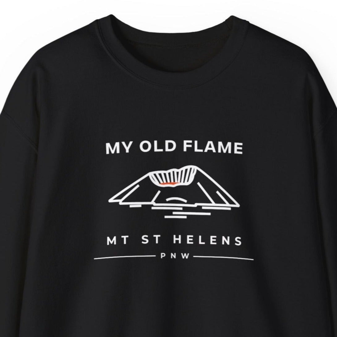 Sweatshirt - My Old Flame Mt St Helens Unisex Crewneck