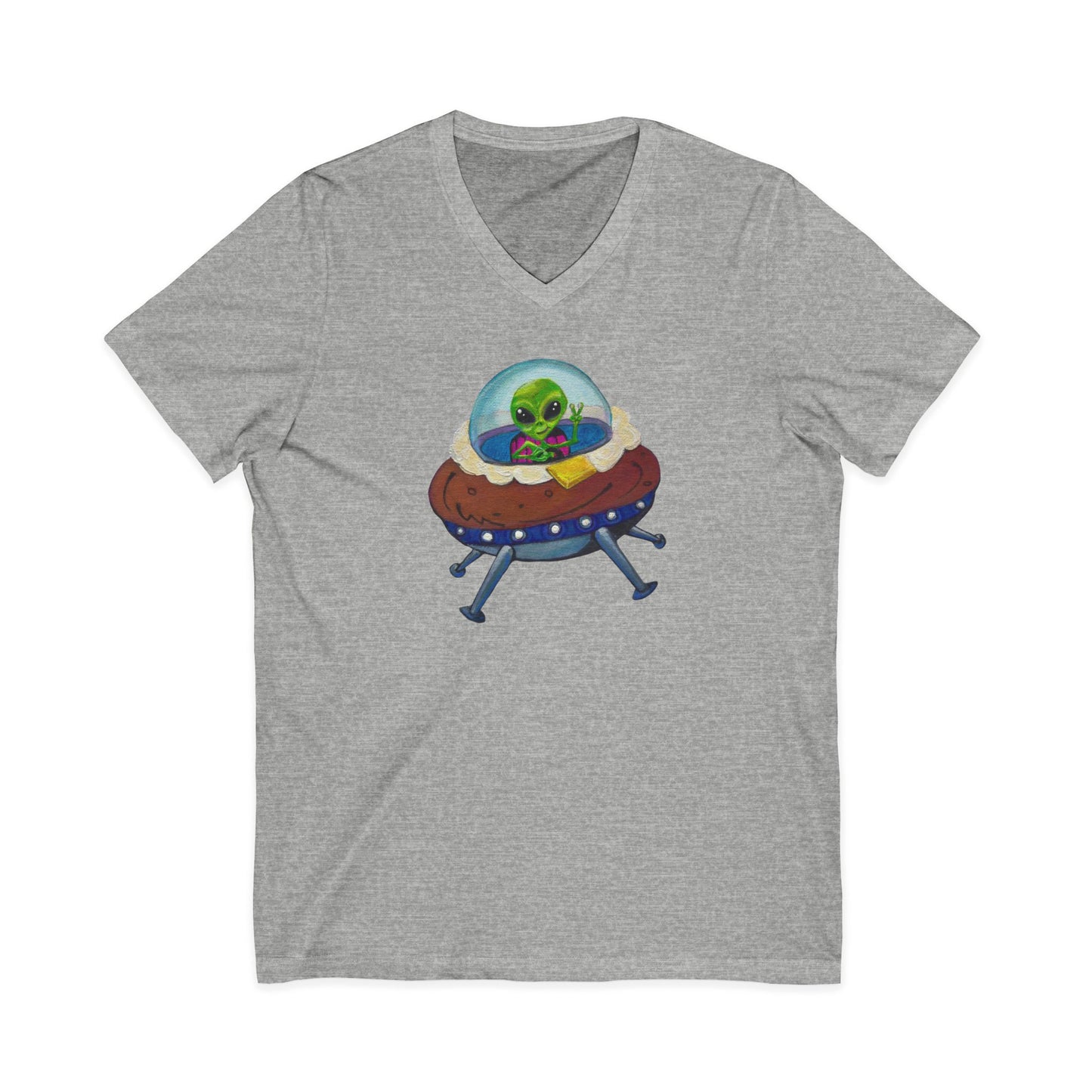 Alien Idaho Spudly, V-Neck Tee