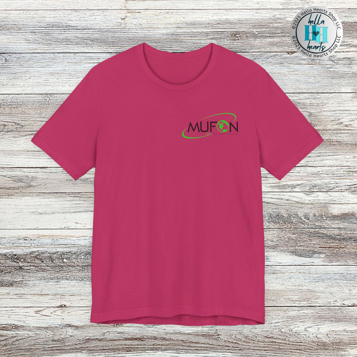 MUFON Idaho Logo Front and Back Shirt, Unisex