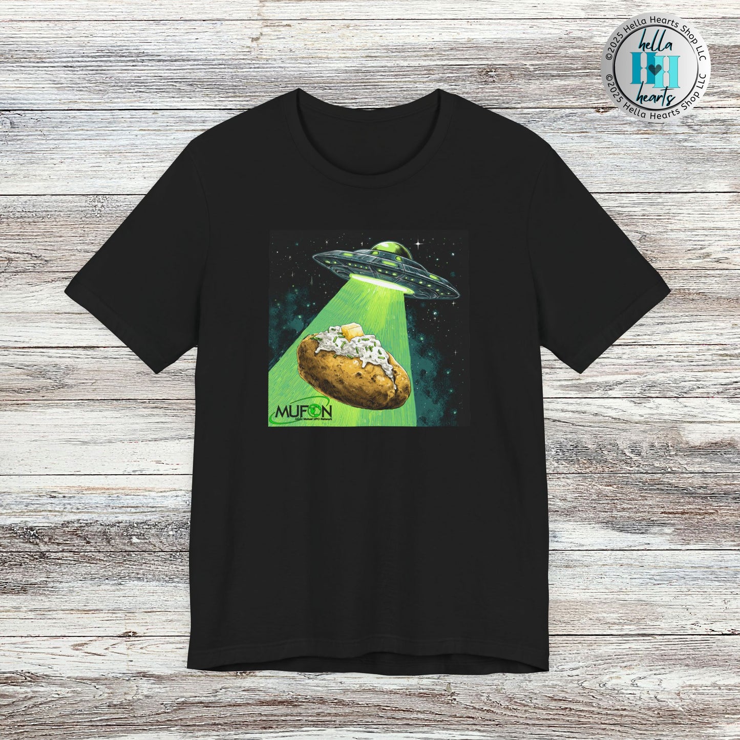 MUFON Idaho Baked Potato UFO Shirt, Unisex