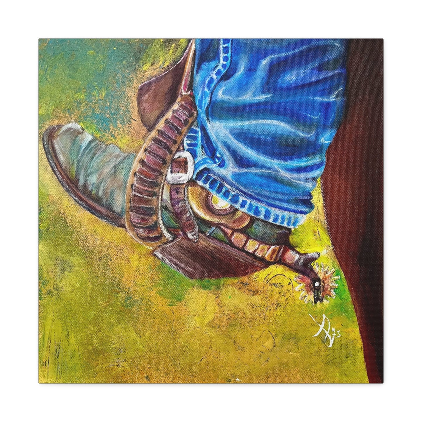 Fine Art Canvas - Old Boot from Mama Mosaic Artworks