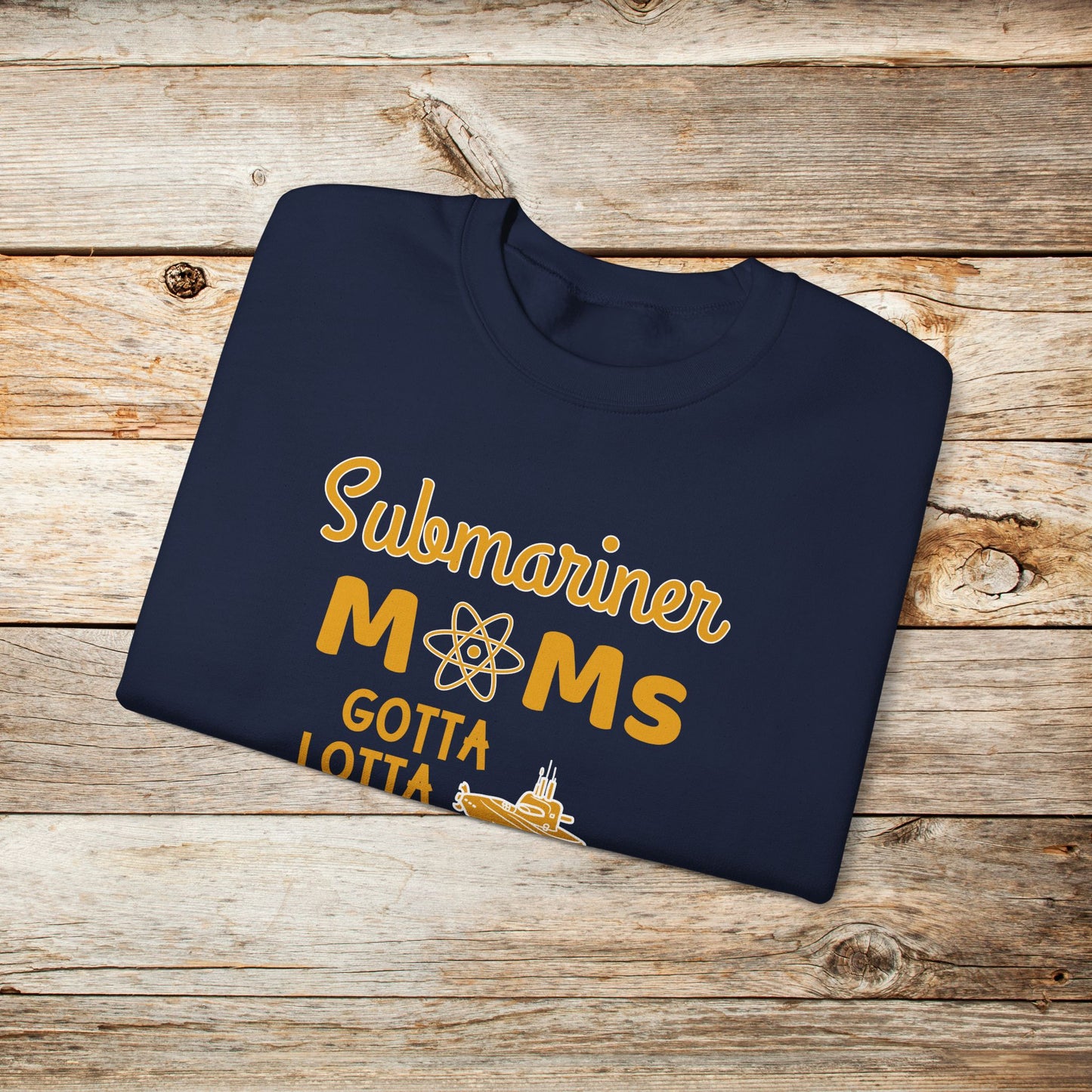 Submariner Moms Gotta Lotta Depth Unisex Crewneck Sweatshirt - Inclusive Sizes S to 5XL