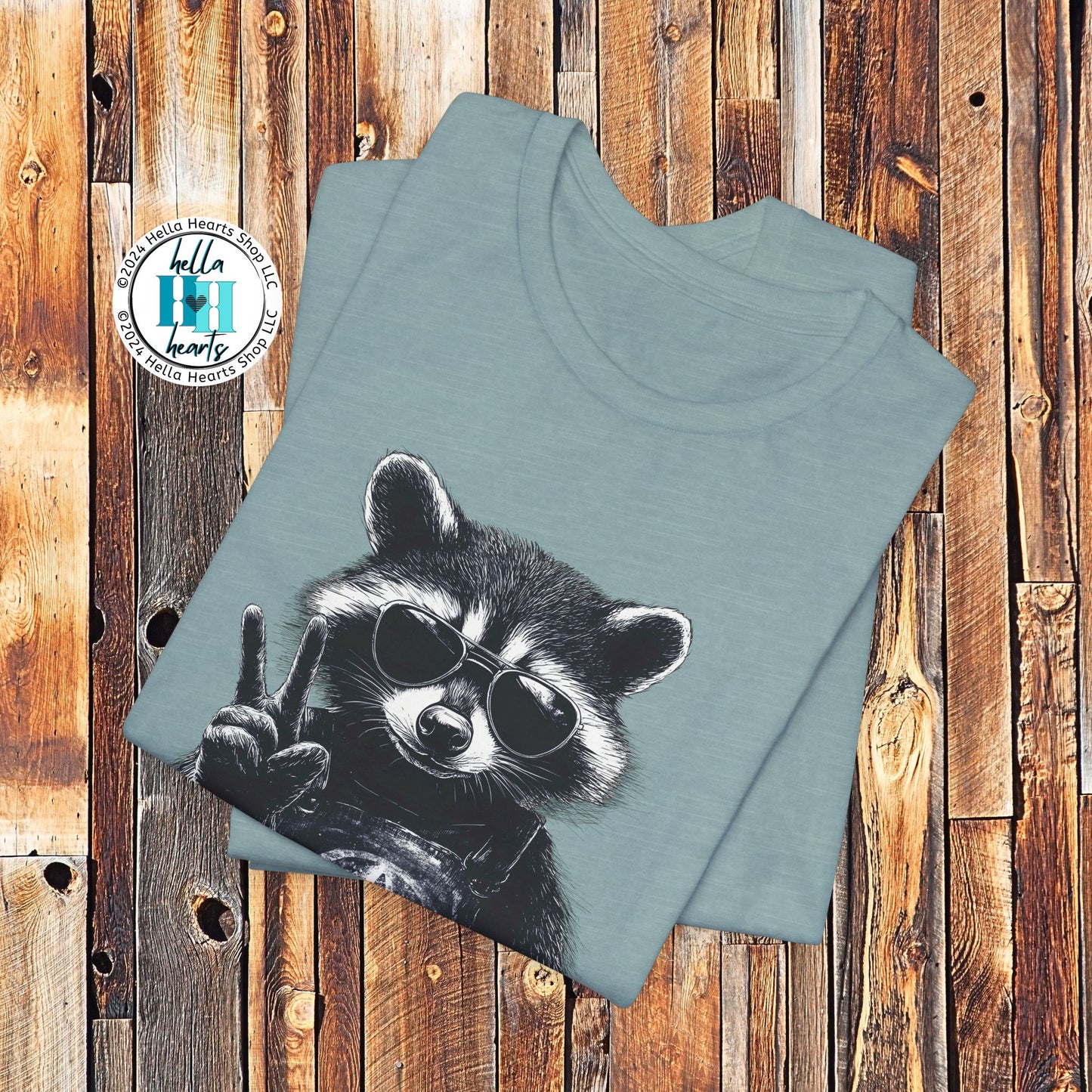 Anarchy Raccoon Shirt - Unisex Crew