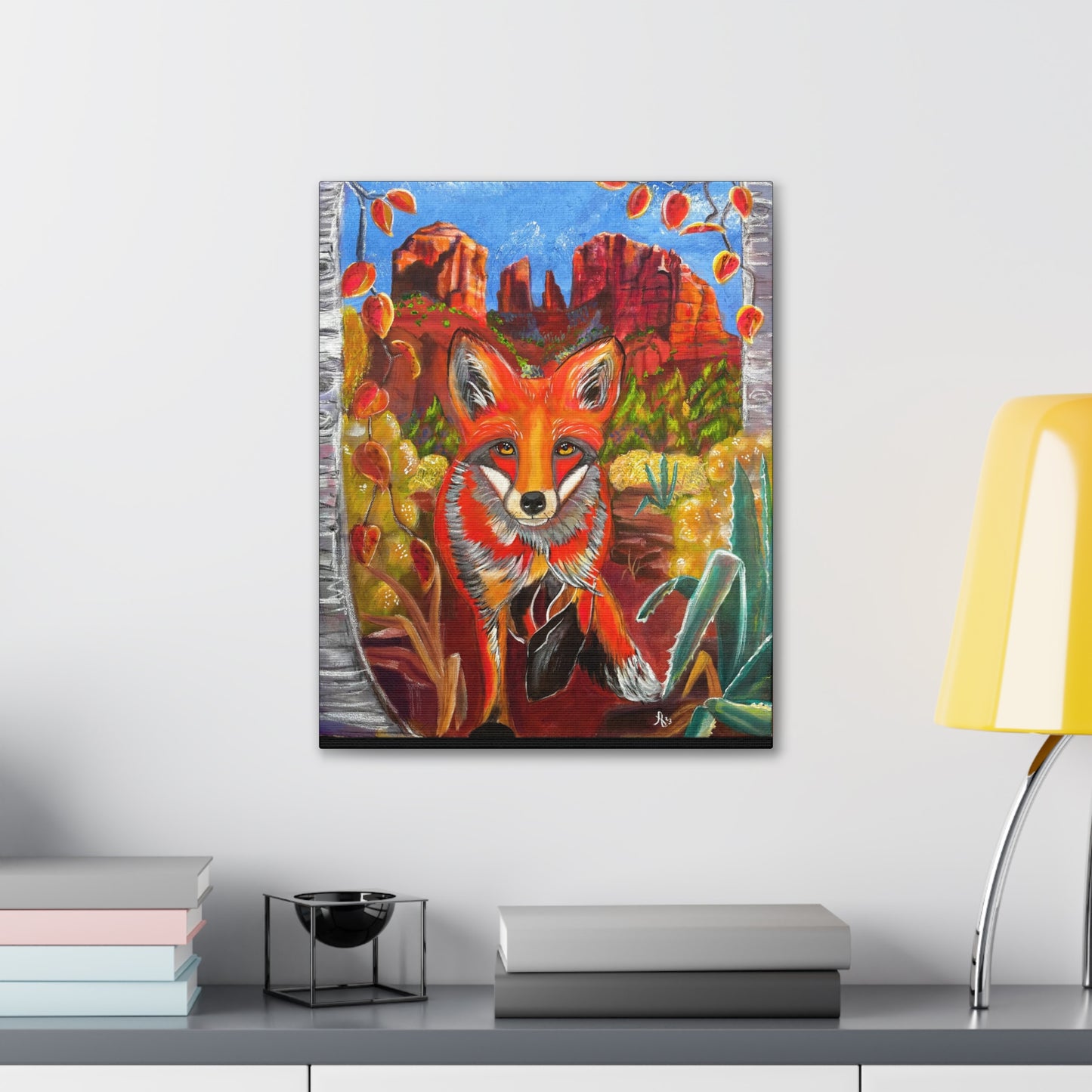 Fine Art Canvas - Fox at Cathedral Rock from Mama Mosaic Artworks