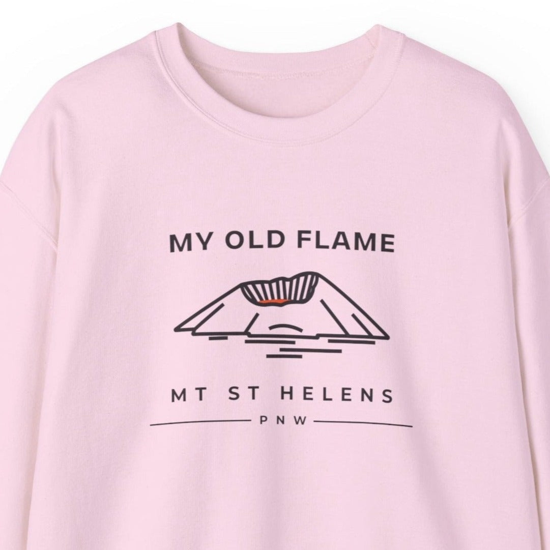 Sweatshirt - My Old Flame Mt St Helens Unisex Crewneck