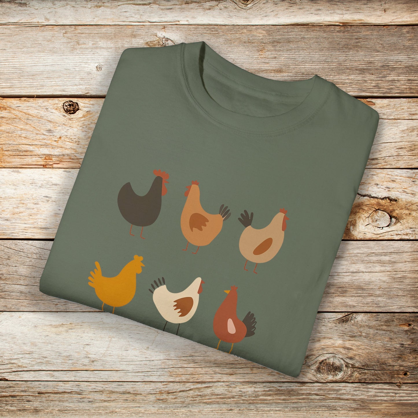 Six Simple Chickens Comfort Colors Unisex TShirt