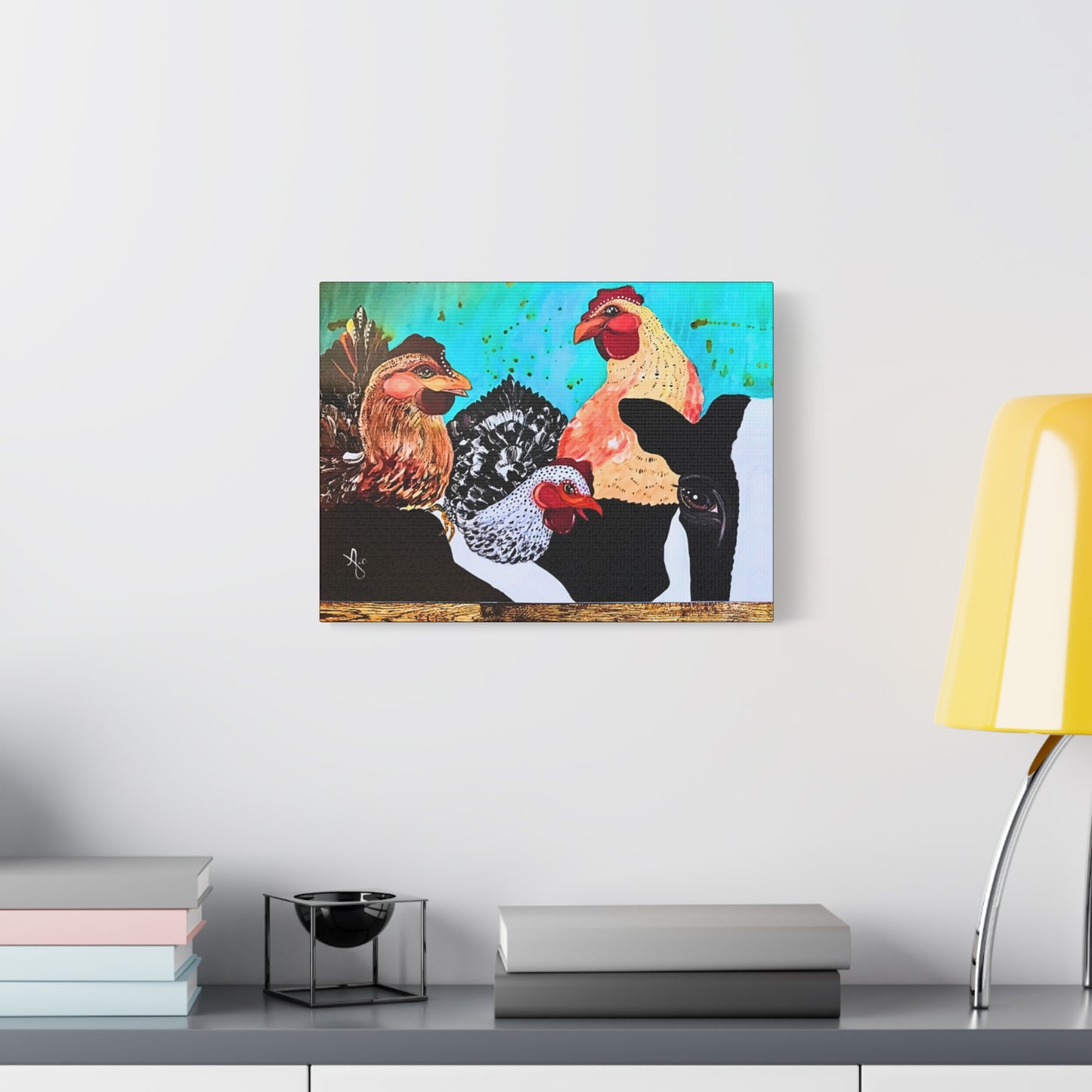 Cows and Chickens Wall Art