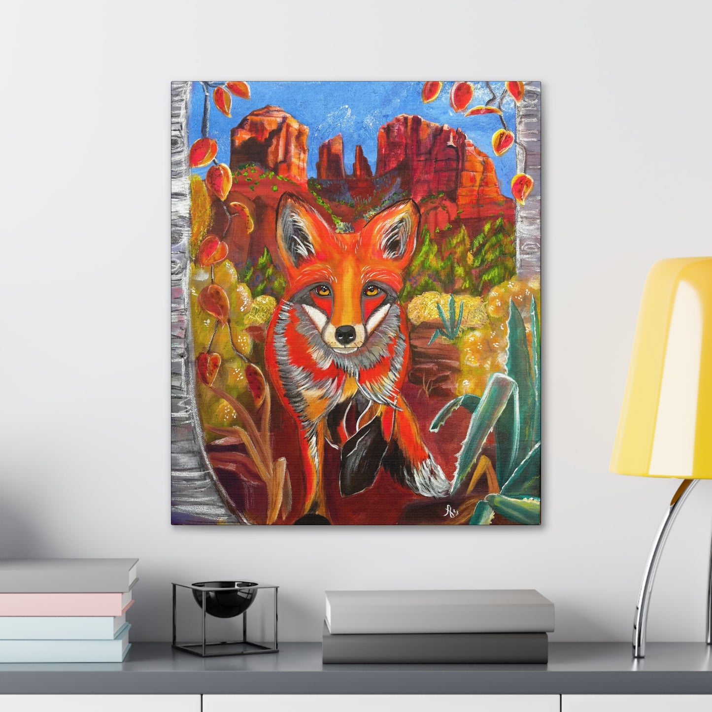 Fine Art Canvas - Fox at Cathedral Rock from Mama Mosaic Artworks