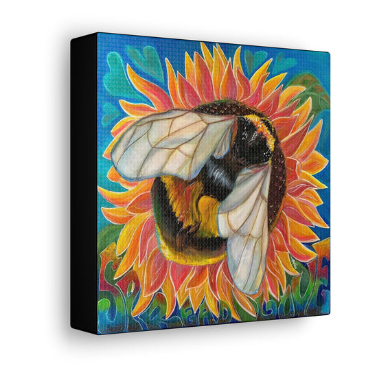 Fine Art Canvas - Bees Spread Love from Mama Mosaic Artworks