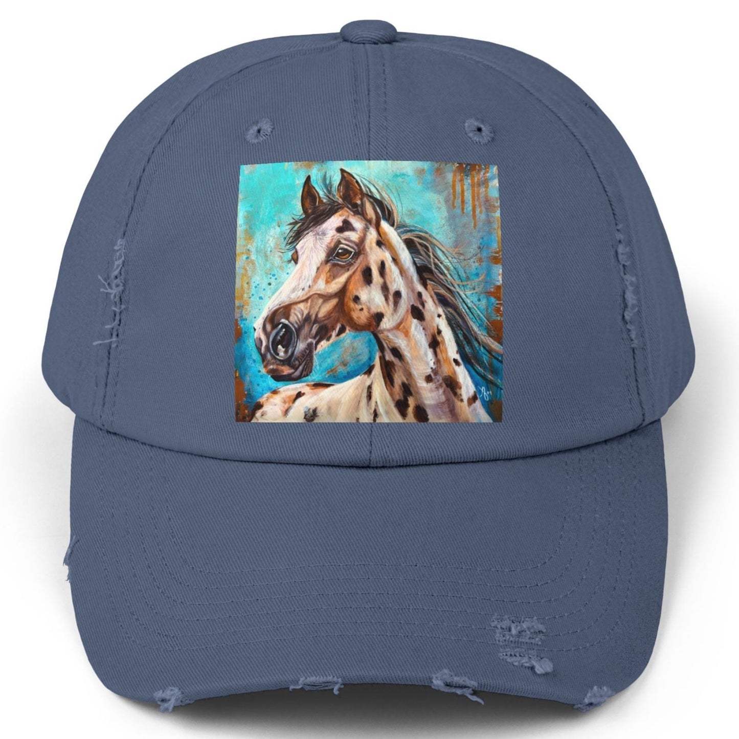 Appaloosa Distressed Hat - Adjustable - Gypsy from Mama Mosaic Artworks