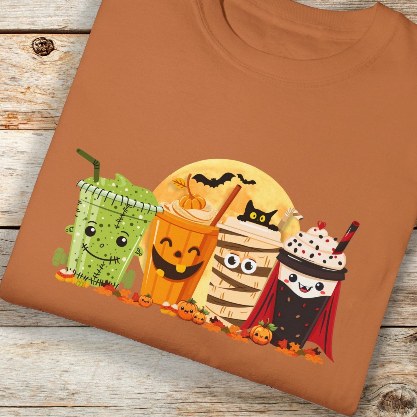 Halloween Monster Coffee Comfort Colors Unisex TShirt