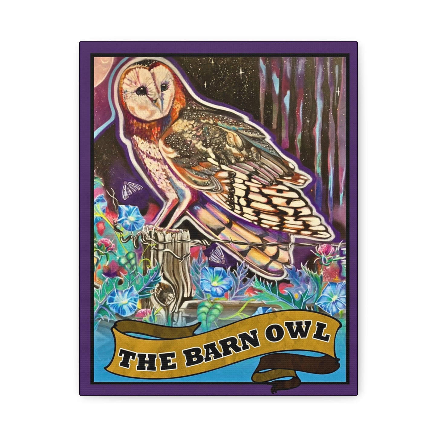 Tarot The Barn Owl Canvas Wall Art