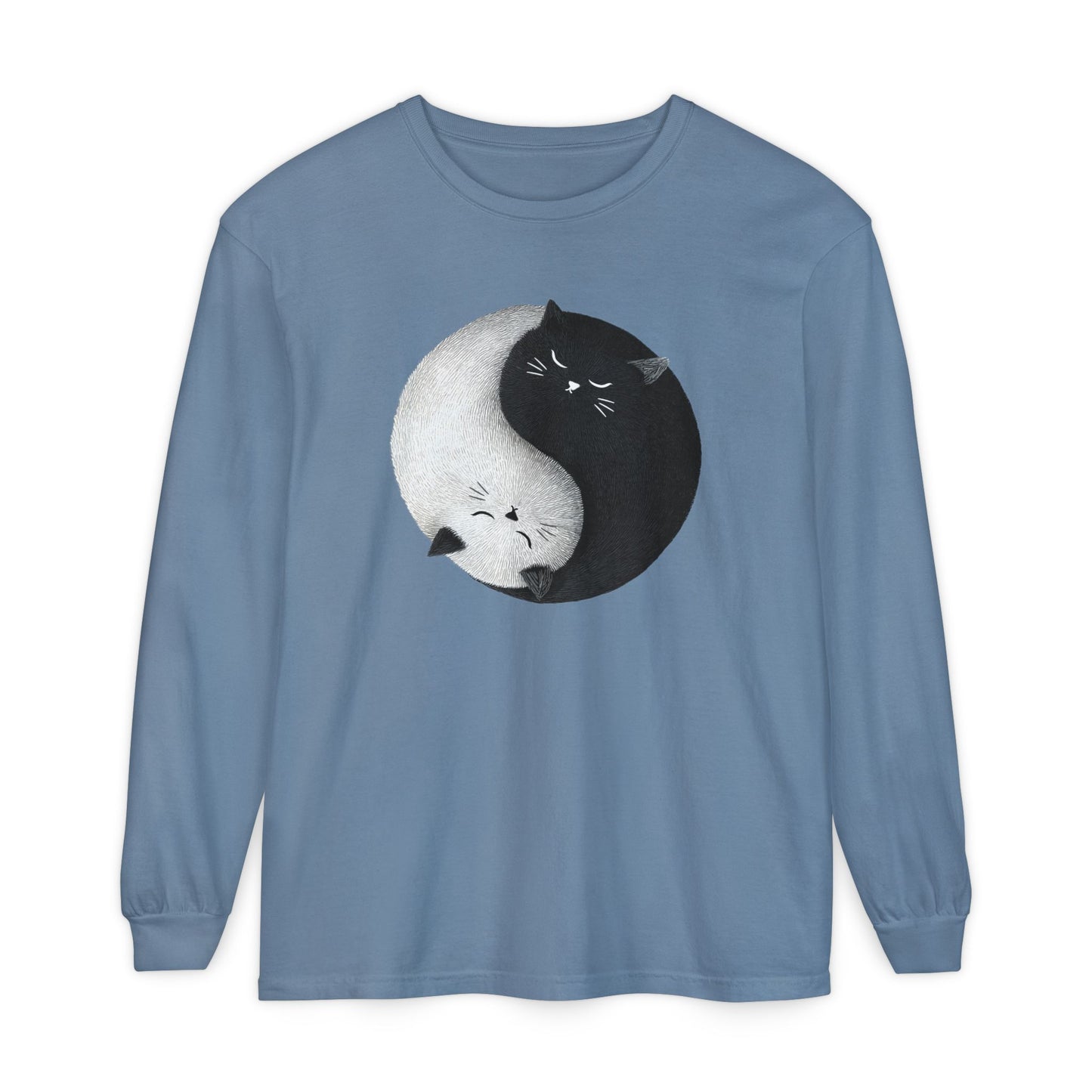 CC 6014 Yin and Yang Shirt: Black and White Cats DONT PUBLISH
