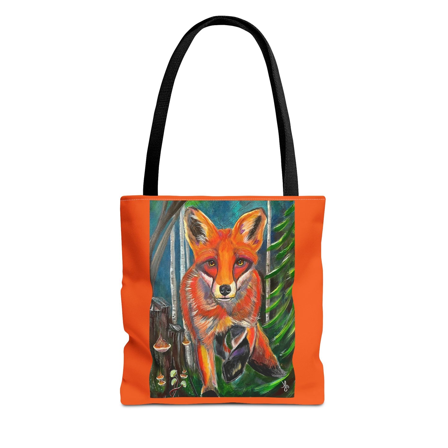 Fox Tote Bag - Original Art, Fox Trot by Mama Mosaic Artworks - Water Resistant Bag - 3 Sizes