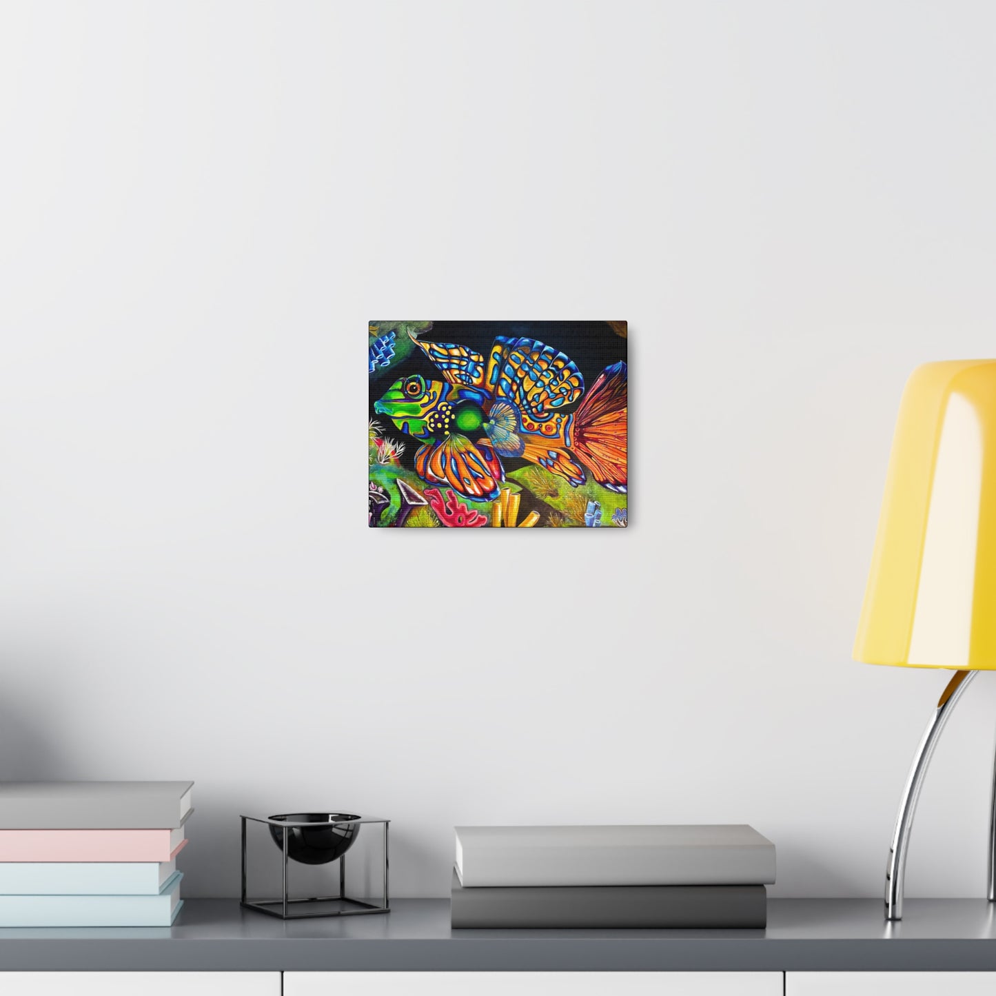 Fine Art Canvas - Portrait of Mandarin Goby from Mama Mosaic Artworks