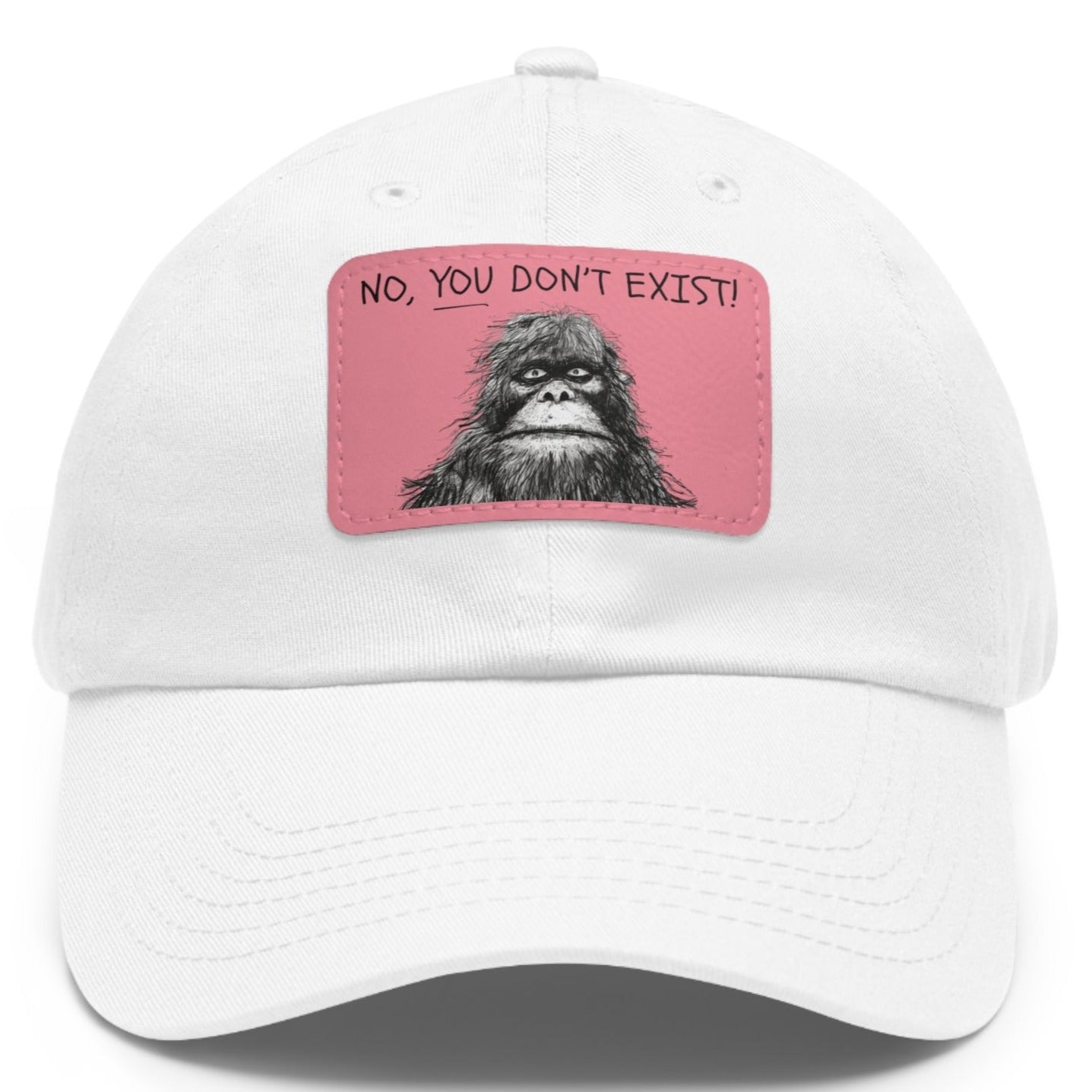 No YOU Don't Exist Funny Sasquatch Adjustable Dad Hat