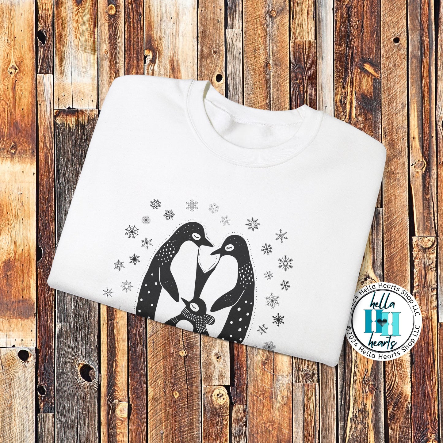 Penguin Sweatshirt - Cold Feet Warm Hearts - Unisex Crew