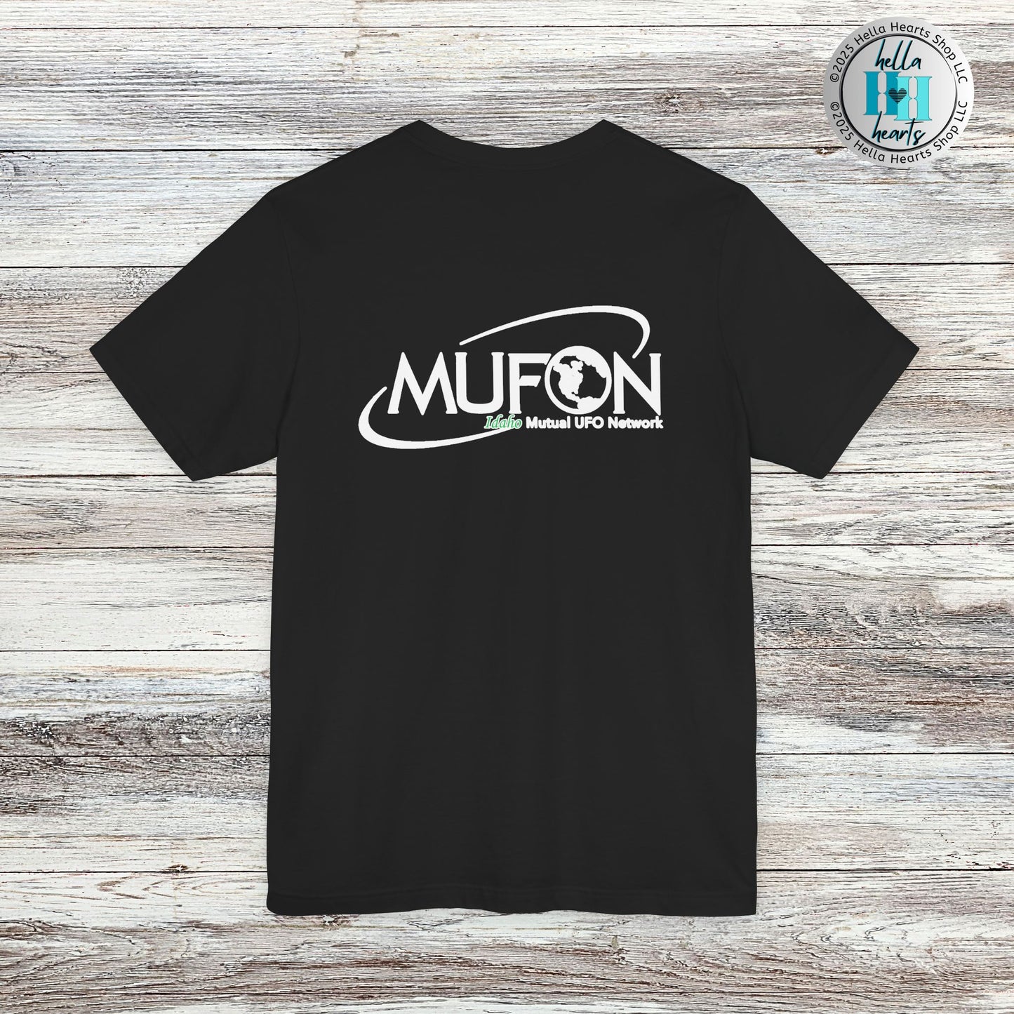 MUFON Idaho Logo Front and Back Shirt, Unisex