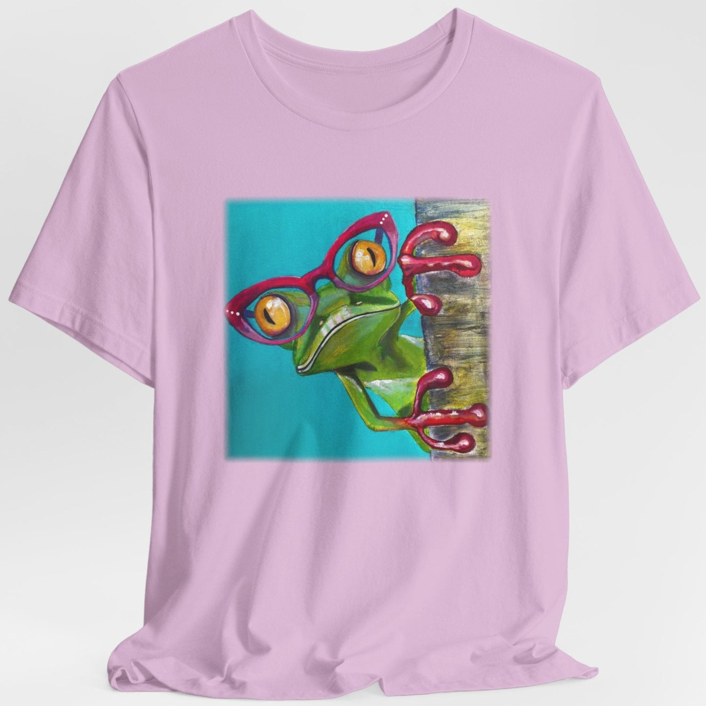 Frog Unisex TShirt - Read More Optical Frog from Mama Mosaic Artworks