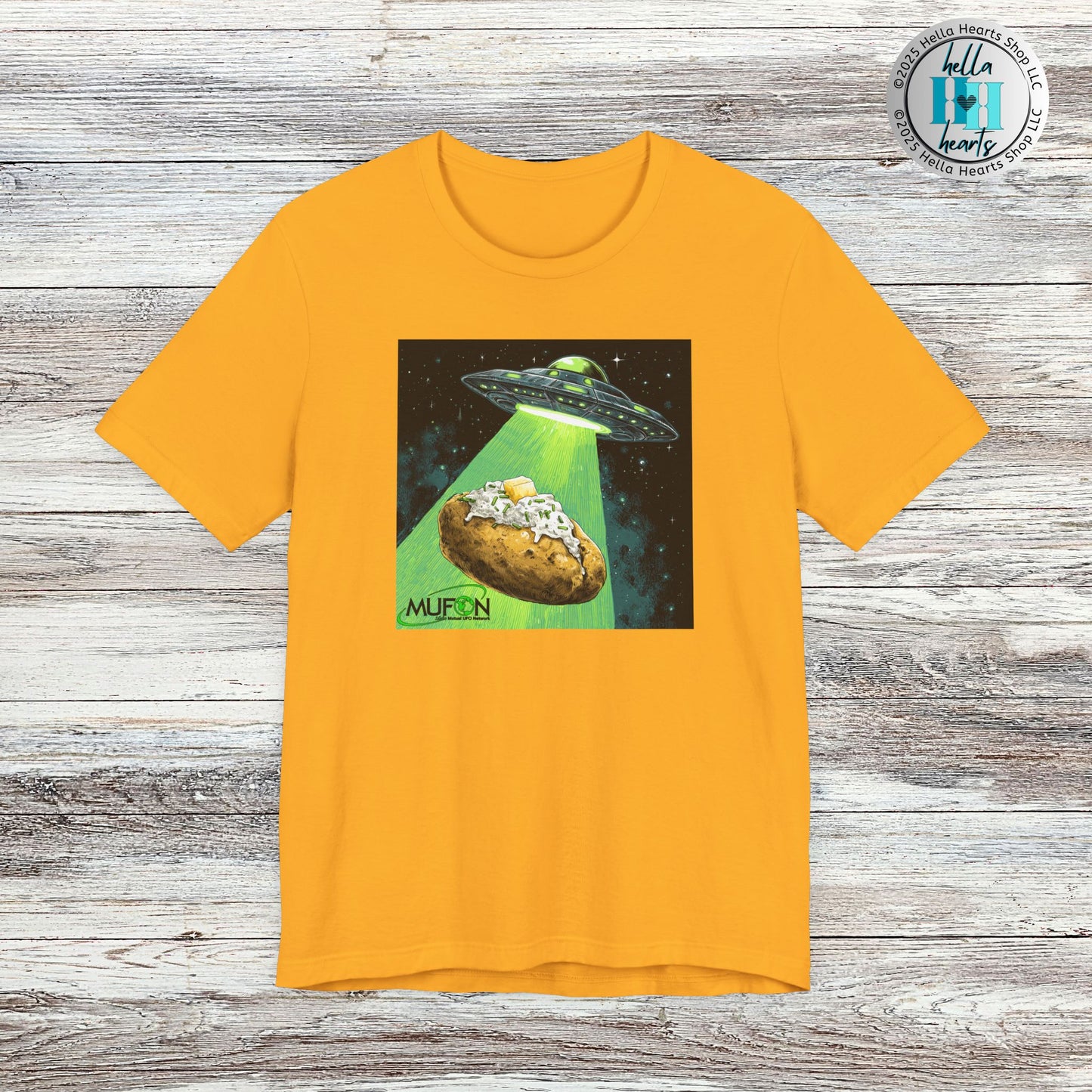 MUFON Idaho Baked Potato UFO Shirt, Unisex