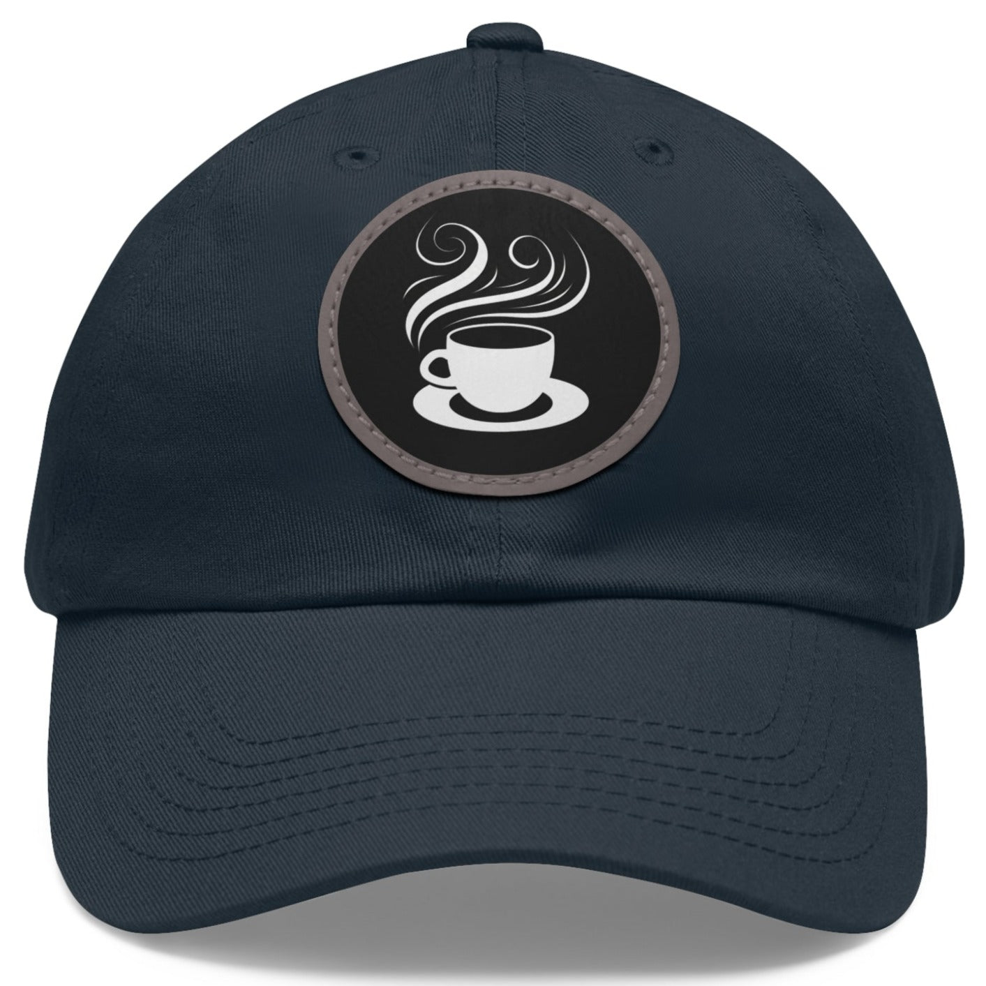 Coffee Cup Lino Style Adjustable Dad Hat